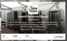 ESG Event Hire on Twitter